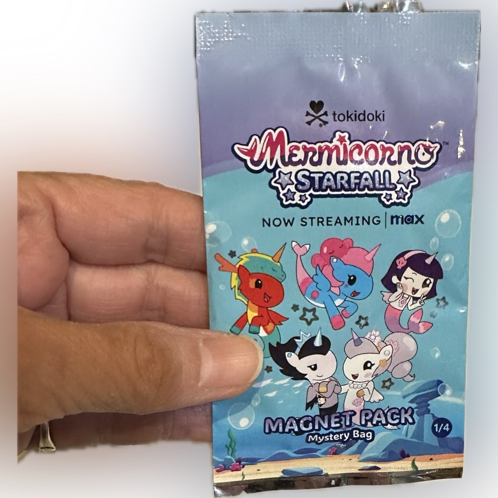 TOKIDOKI MERMICORN STARFALL MAGNET WACKY PACK SONIC MYSTERY BAG SEALED TOY 1/4